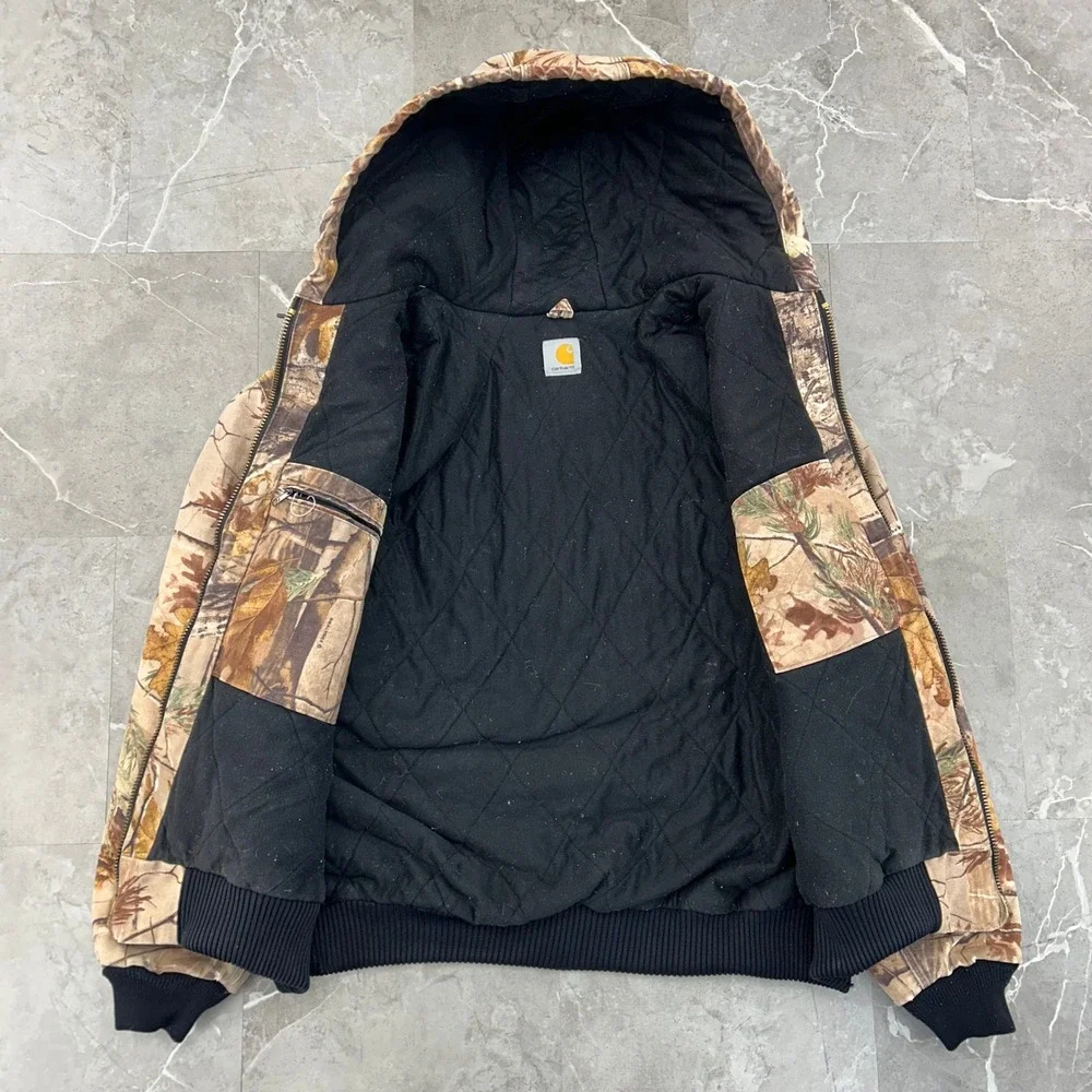 Vintage Carhartt J221 CAP Jacket Mens XL Realtree Camo Hunting Workwear Quilted - Picture 2 of 9